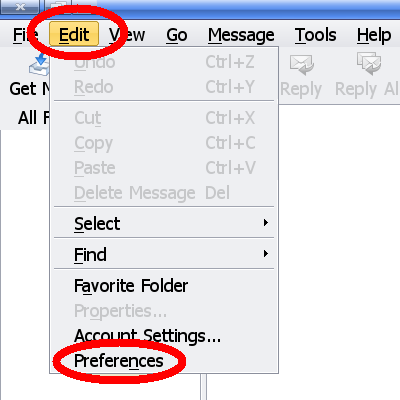 Edit, Preferences