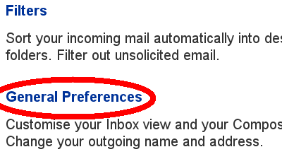 general preferences